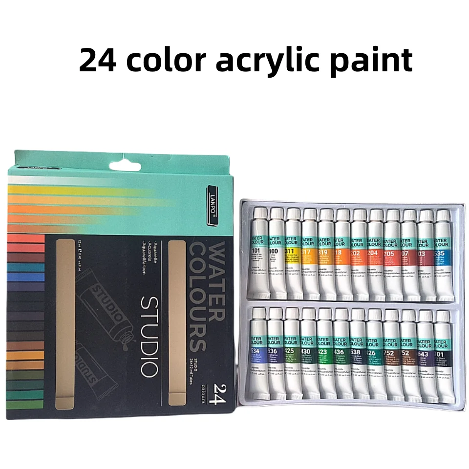 Graffiti paint acrylic watercolor gouache paint 24-color set of art painting