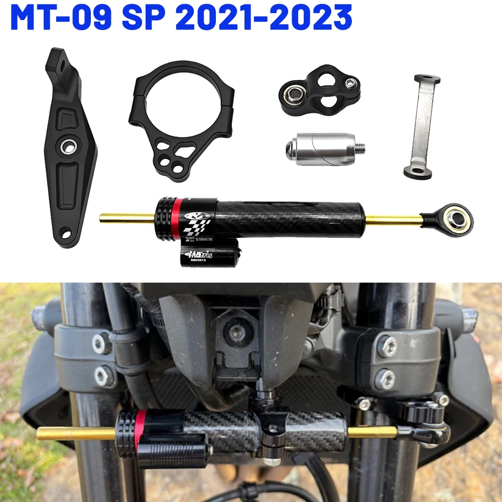 

Для YAMAHA MT09 MT-09 SP 2021 2022 2023 2024 MT 09 аксессуары для мотоцикла, рулевой демпфер, стабилизатор, кронштейн, комплект крепления