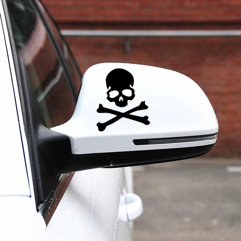 Car Stickers Skulls Pirates Funny Reflective Decoration For Windshield Bumper Trunk Fuel Tank Cap Motorcycle Helmet Laptop C40