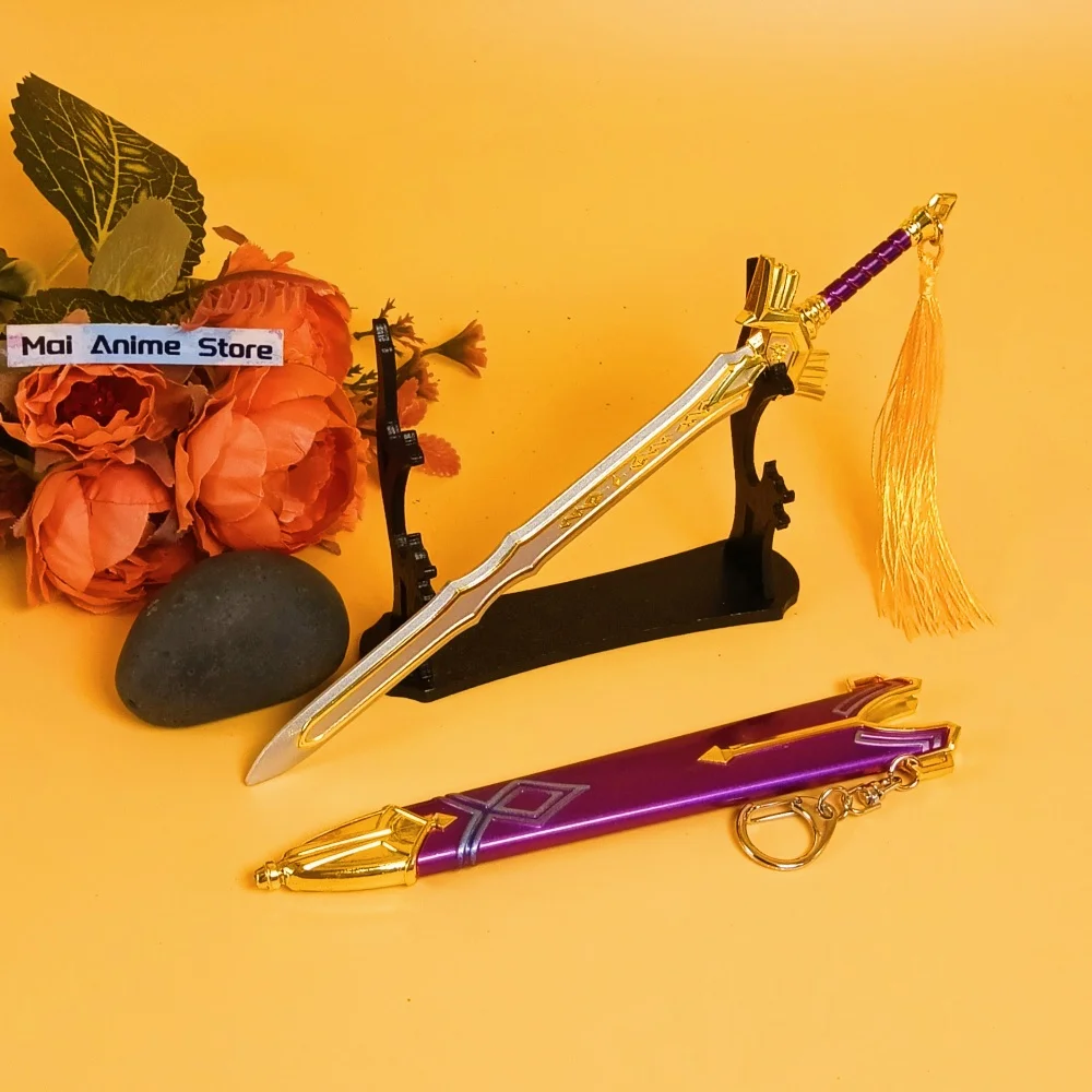 8.6in زيلدا كاتانا معدن أصلي ساموراي صابر دمشق السيف الأرجواني زيلدا أنيمي الحجم الحقيقي اليابانية كاتانا نينجا سكين لعبة هدية