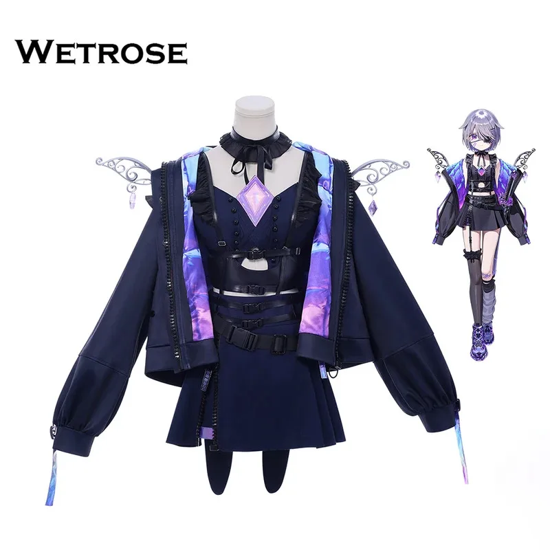 

[Wetrose] В наличии Hololive EN Vtuber Koseki Bijou Chunibyo Dark Hunter Новый наряд Косплей Костюм Хэллоуин Рождество