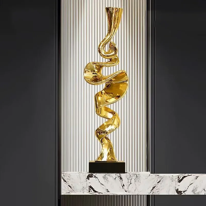 Rising Sculpture Living Room Decorations Ornaments Modern Hotel Abstract Home Decor Entrance Resin Creative Art Sculptures