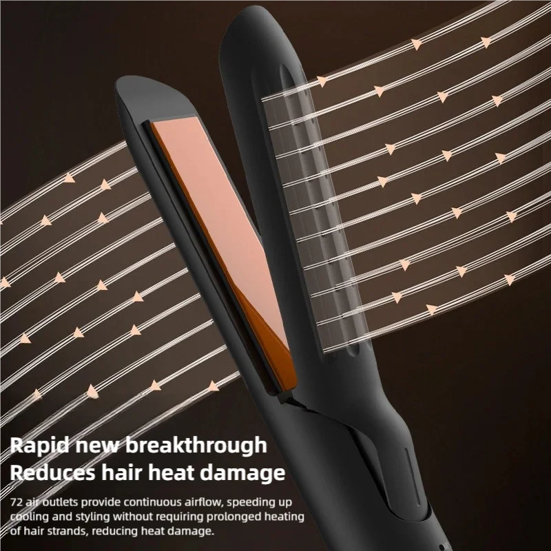 المهنية 2 في 1 فرد بكرة الشعر ثلاثية الأبعاد لوحة عائمة الهواء البارد عقد سريع استقامة الشعر أداة تصفيف الشعر