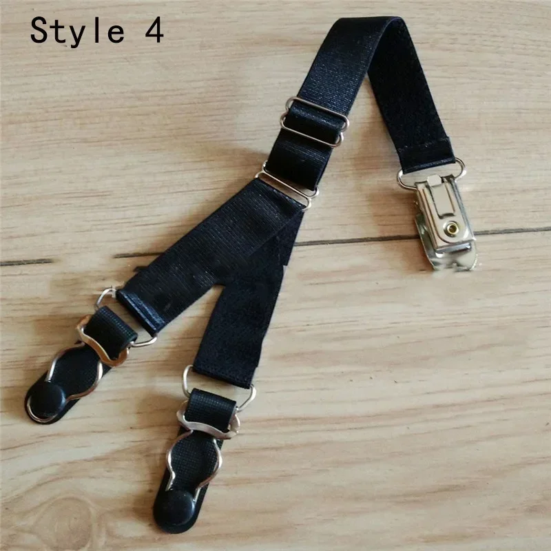 1pc Woman Sexy Y-shaped Double Socks Clip Duckbill Buckle Garter Leg Straps Garter Elastic Stockings Belt Sexy Metal Clips