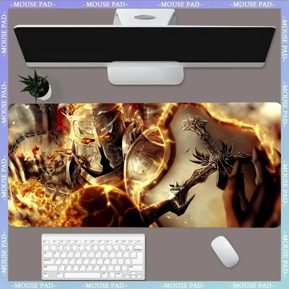 Crusader Diablo 3 MINISO Mouse Pad Hot Large Game Mause Pads XL Lock Edge Size per Gamee regali figlia boy brother friend