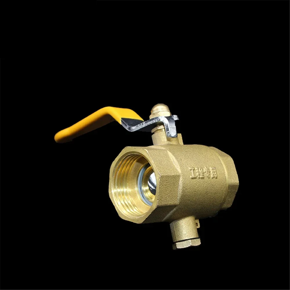 Thick Brass Temperature Measuring Ball Valve Temperature Measuring Valve 4 points 6 points Special Ball Valve For Heating