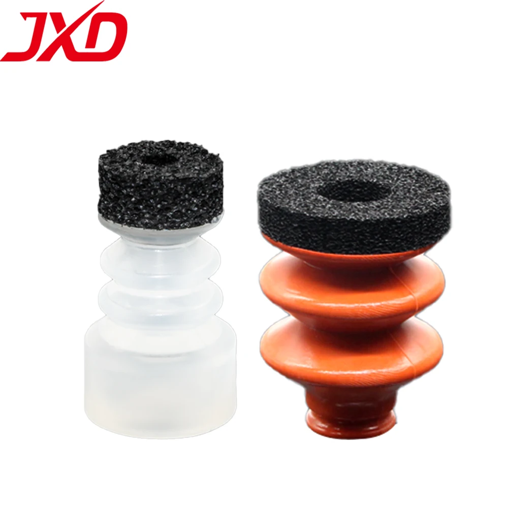 

JXD DP-08/10/12/15/20/25/30/40/50 DP-S08/10/12/15/20/25/30 Double Layers Black Sponge Pneumatic Vacuum Suction Cup