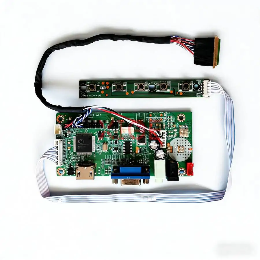 

Комплект для самостоятельной сборки контроллера-плата для N140BGE M140NWR1 M140NWR2 N140B6, LVDS-40 Pin HDMI+VGA, для монитора ноутбука, экран 1366*768 1366x768