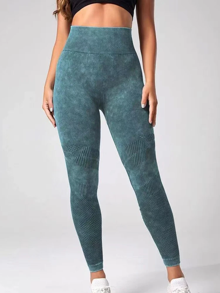 Pantalones de Yoga de cintura alta para mujer, Leggings sexys de malla, elásticos, para entrenamiento, Fitness, Push Up, gimnasio