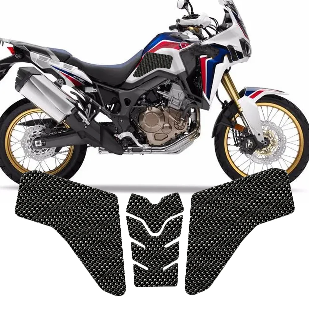 Motorcycle Side Fuel Tank Pads For Honda Africa Twin CRF1000L Adventure Sport Tank Pad Protector Stickers Knee Grip Traction Pad