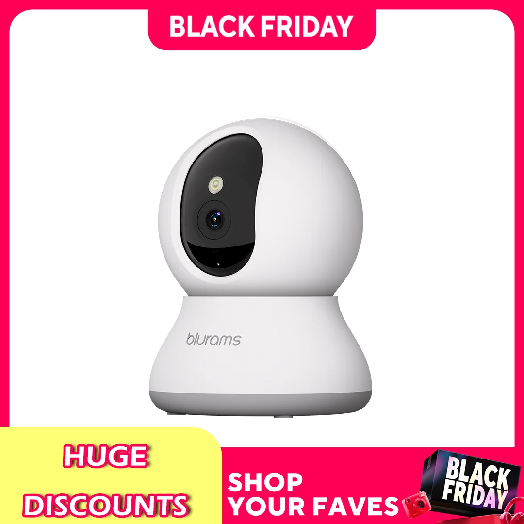 Blurams-電話アプリ付き屋内ペットセキュリティカメラ、双方向オーディオ、ホームセキュリティ、双方向オーディオ、360 ° 、ptz