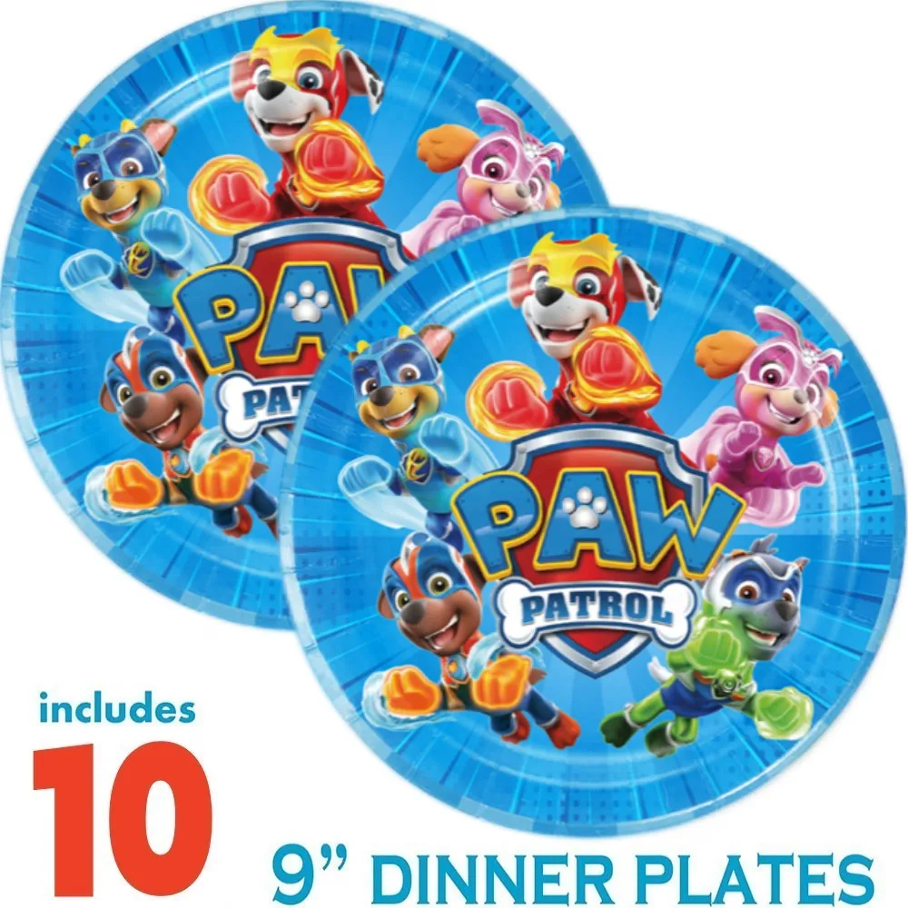 Paw Patrol Birthday Decoration Children\'s Theme Tableware Paper Plate Cup Napkins Canine Chase Baby Shower Party Supplies Boys