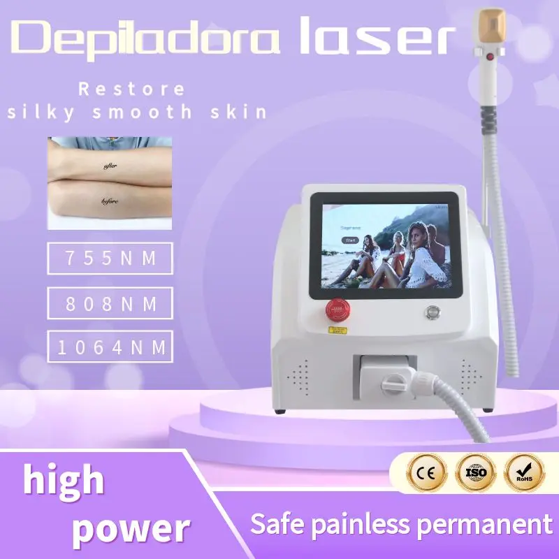 flawless depiladora Diode Laser Hair Removal Commercial Household Appliances 3 Wavelength Painless Smooth Skin Beautiful Health