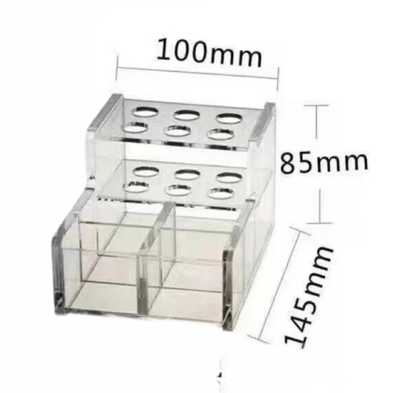 Dental Transparent Acrylic Resin Organizers Dental Composite Resin Holder for Dentistry Clinic Supplies Organizer 1pcs