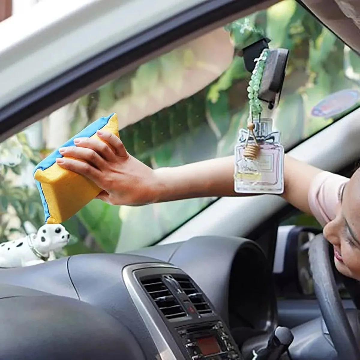 Car Windshield Cleaner Sponge Crystal-Clear Visibility Long-Lasting Non-Scratch Reusable Tool Uses For Auto Glass Cleaning Tools