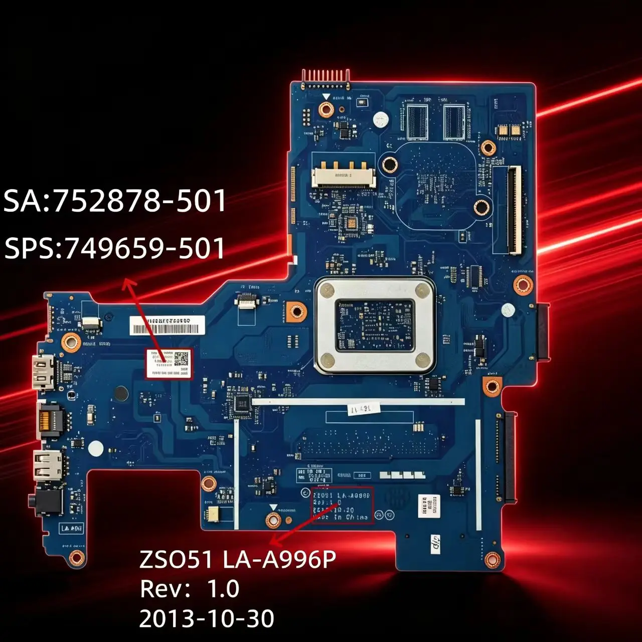 Laptop Motherboard LA-A996P SPS 749659-501 SA 752878-501 For HP 15-G 250 G3 255 G3 AMD E2-3800 DDR3L Mainboard 100% Fully Tested