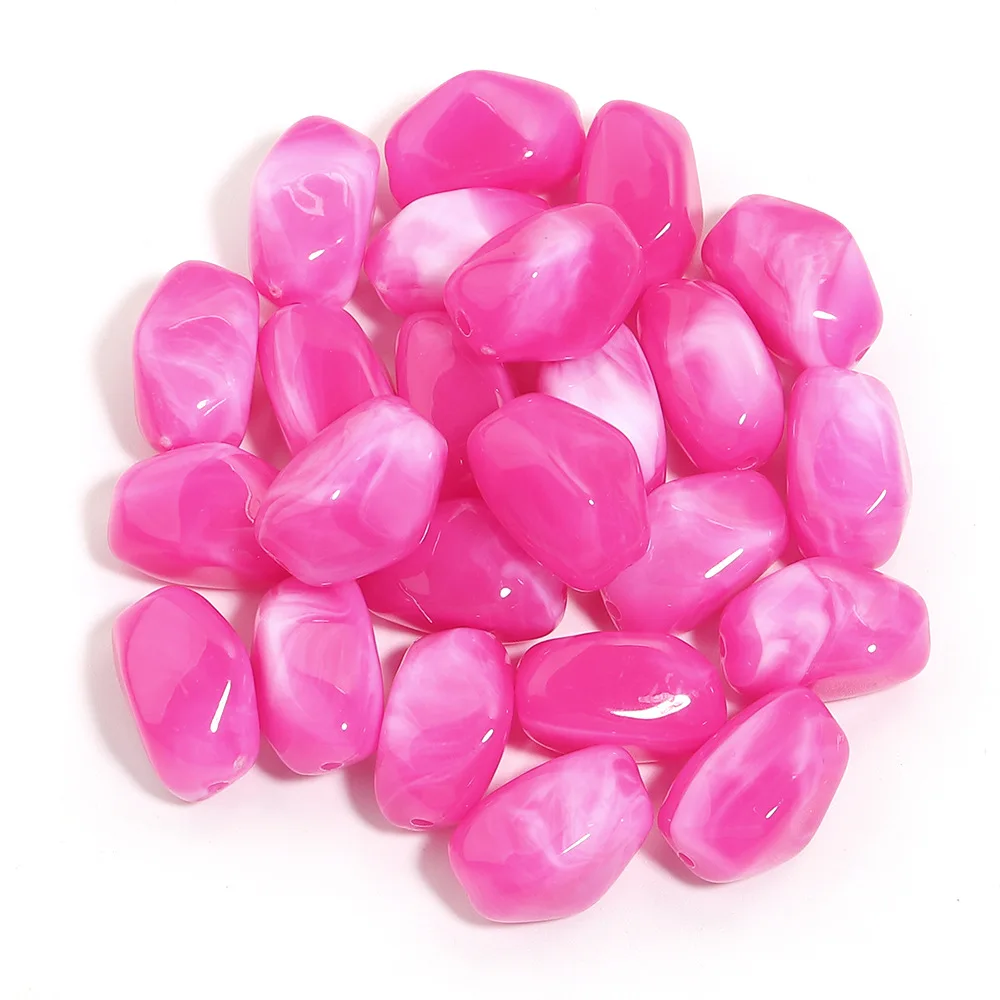20 stks/partij Onregelmatige Acryl Kralen Tweekleurige Cloud Kralen Maken Meteoriet vorm Losse Spacer Kralen DIY Armband Ketting
