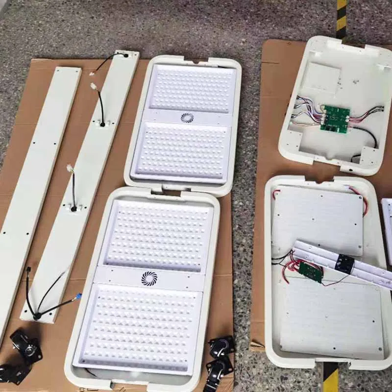 72 فتحة 6 صناديق زراعة LED تنمو أضواء بدلاً من نظام زراعة المائية الداخلي مع أضواء نمو النباتات LED