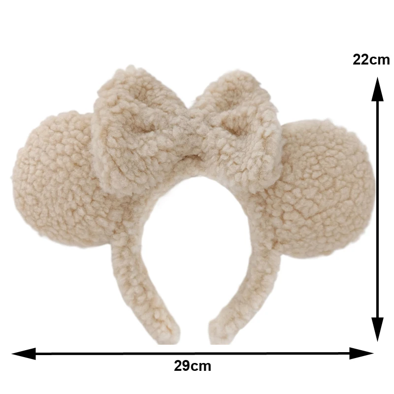 2024 Bowknot Little Bear Ear Hair Band Female Winter Cute Cartoon Face Wash Hair Band Hair Hoop Korean Girl Hair Grotto Headband