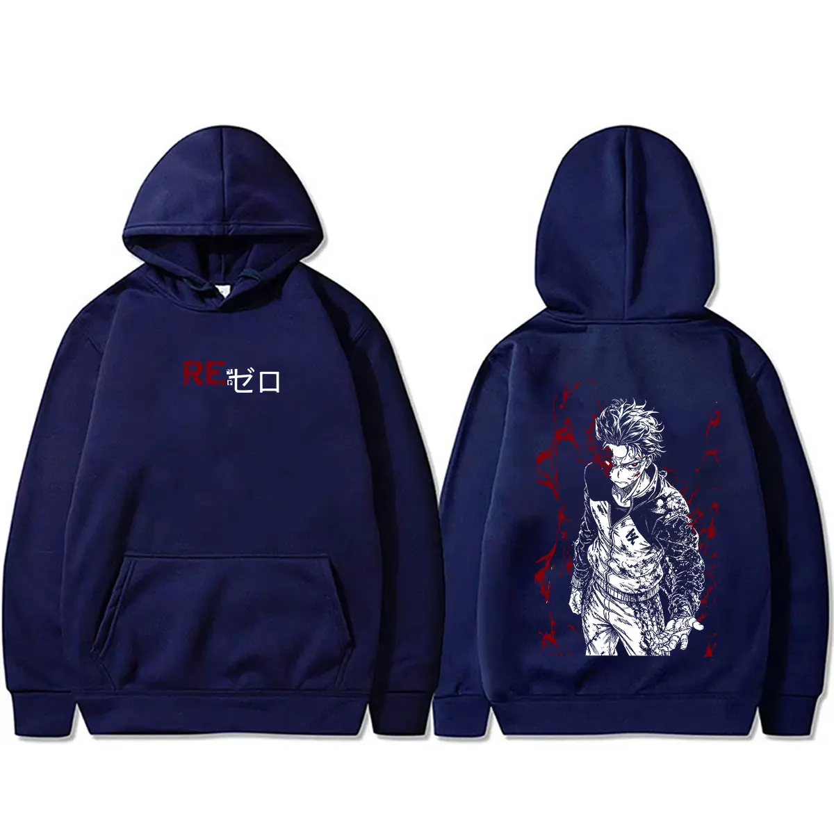Anime Re:ZERO Starting Life in Another World Hoodie Subaru Natsuki Graphic Sweatshirt Men's Women's Fashion Oversized Streetwear