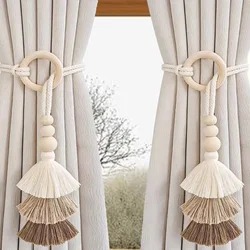 2pcs Curtain Tiebacks Decorative Curtain Rope Ties Convenient to Use Creative Curtain Strap for Bathroom Kitchen Office Studios