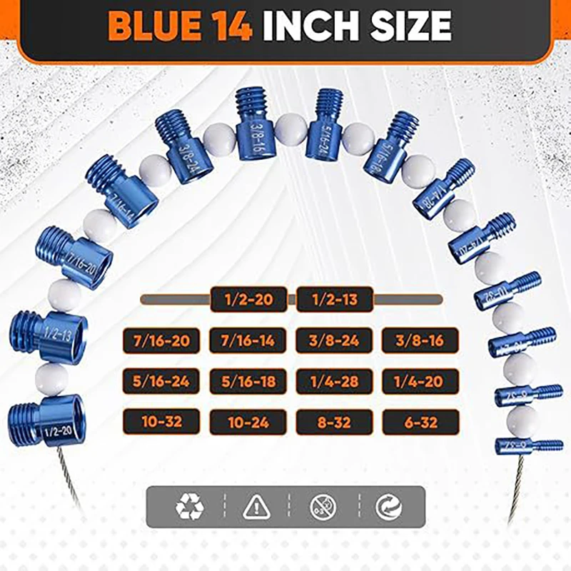 너트 및 볼트 나사 검사기 분리형 너트 및 볼트 크기 게이지 나사 게이지 고정 볼트 또는 나사산 감지에 적합