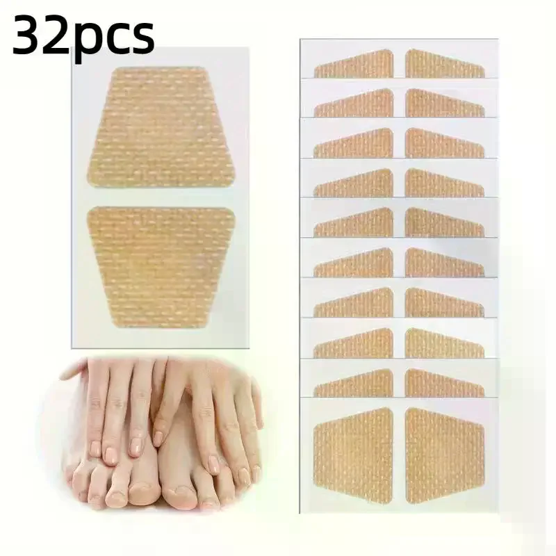 32Pcs Waterproof Toenail Fungus Repair Patches Ingrown Nail Correction Sticker For Discolored Damaged Nail Foot Care