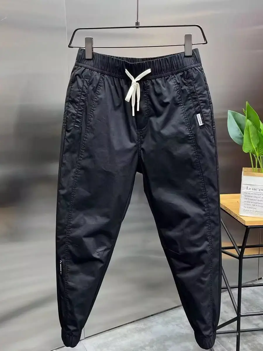 

Extra Large 300 Pou Hong Kong Sle Casual Harlan Pants Men's Summer Thin Retro Loose Match All Small Foot Pants