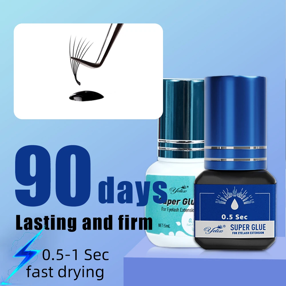 Yelix wimpern verlngerung kleber 0.5-1 Sec Schnelle Trockenen einzelne  wimpern kleber Schwarz/Klar wimpern kleber Falsche Wimpern lash erweiterung  - AliExpress 66