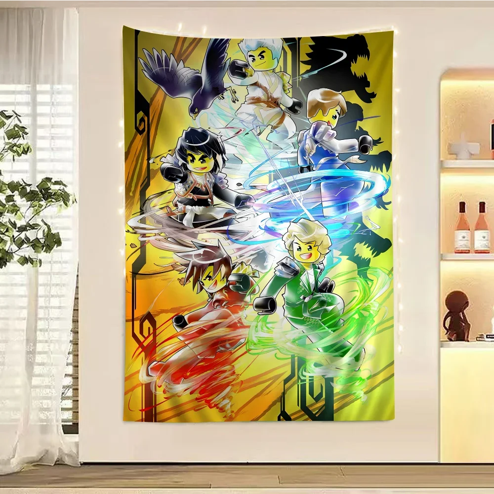 

Крутой мультфильм-N-Ninjago DIY настенный гобелен искусство научная фантастика комната домашний декор настенный художественный декор