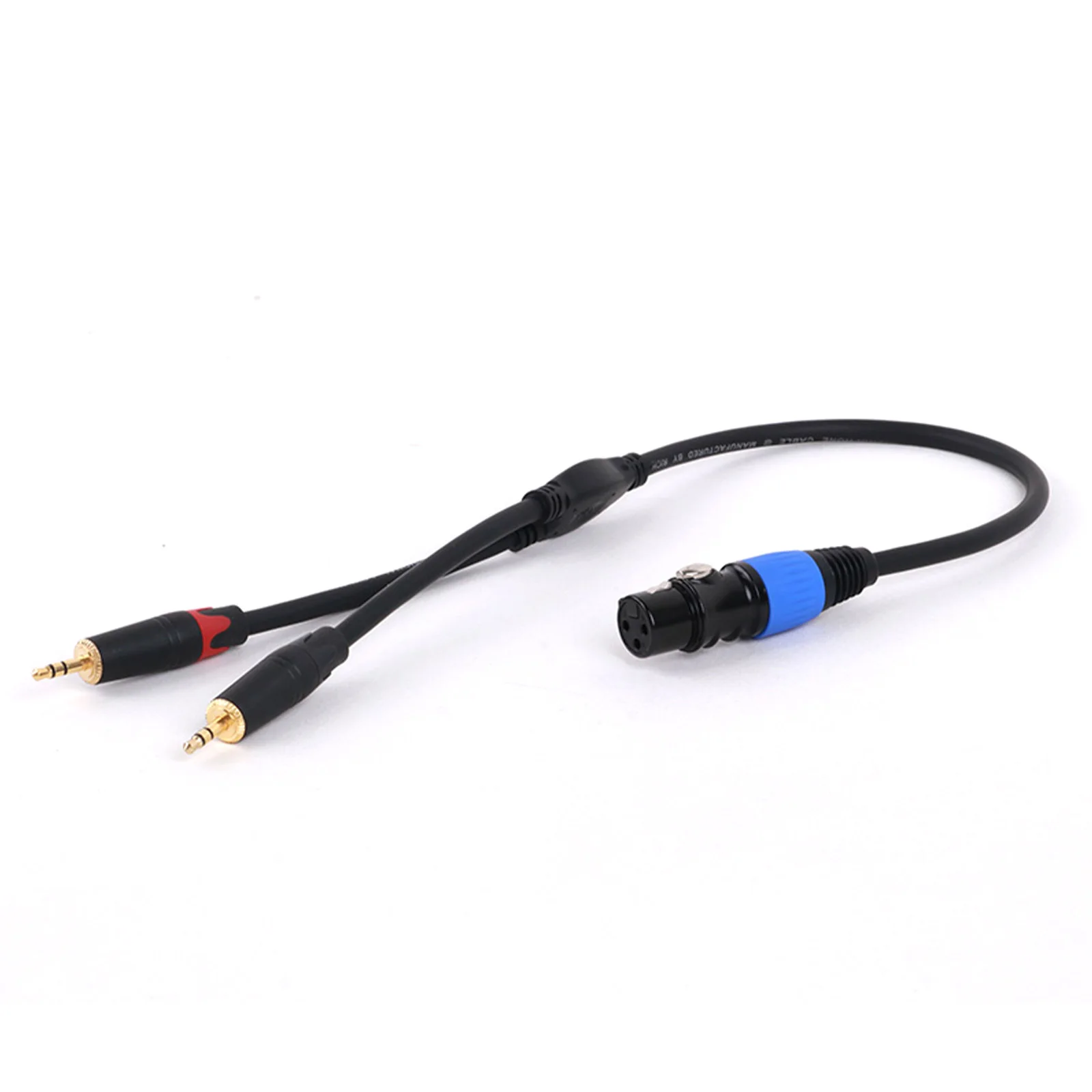 0.3M 0.5M 3Pin XLR Female/Male to Dual 3.5mm 1/8inch Stereo Male Jack Y-Splitter Microphone Cable For Mixer Speakers Amplifiers