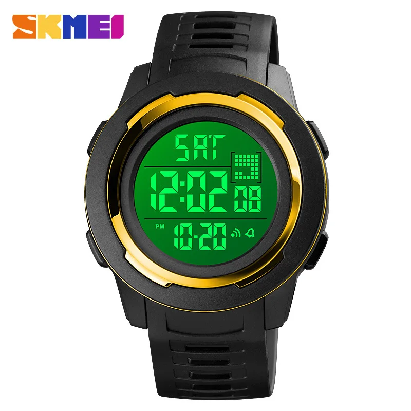 Skmei Men's Watch Outdoor Mountaineering Student Double-Time Electronic Watch Waterproof Multi-Function Watch