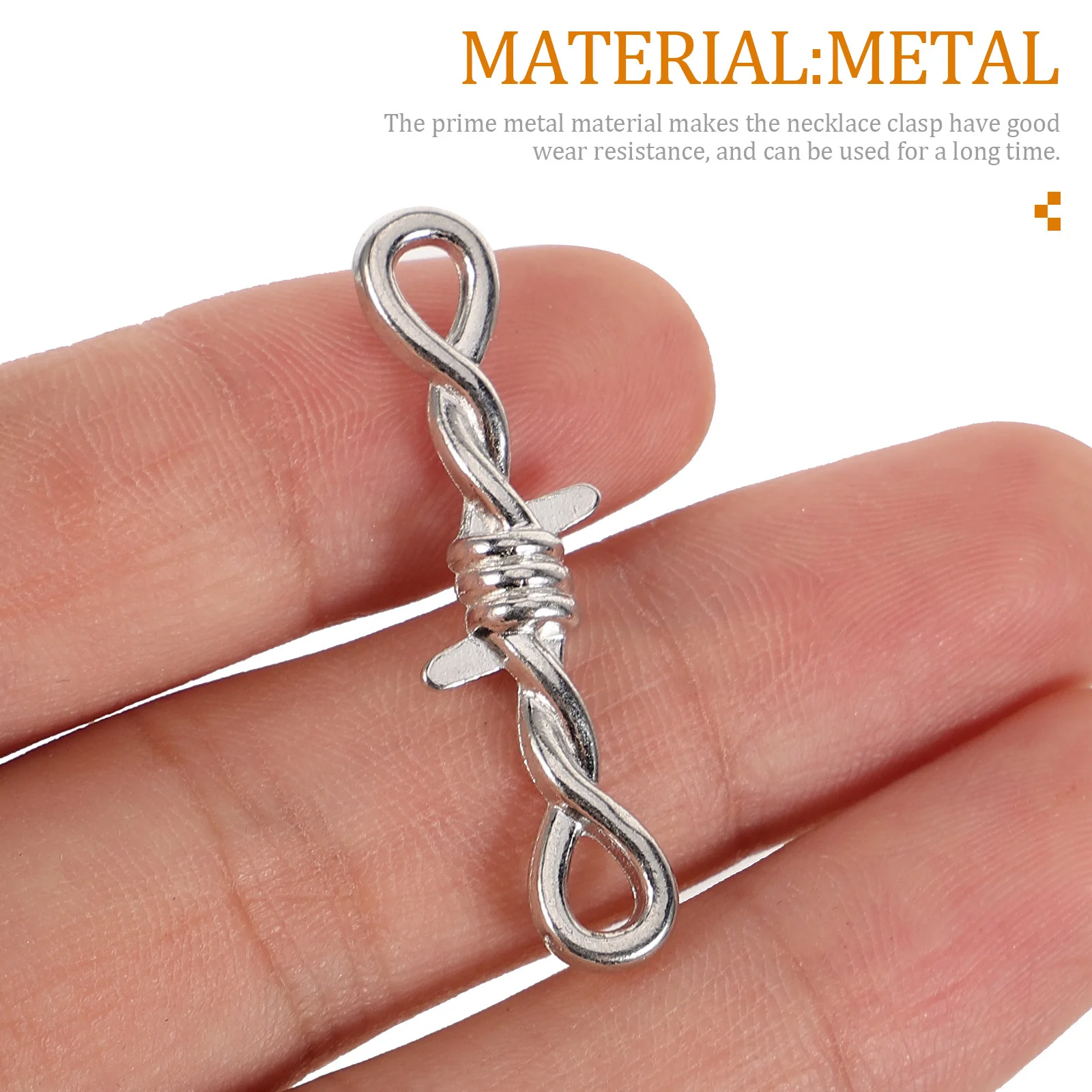 

10Pcs Metal Jewelry Connector Clasps Alloy Buckle for DIY Necklace Bracelet Fastener Accessories Necklace DIY Clasps