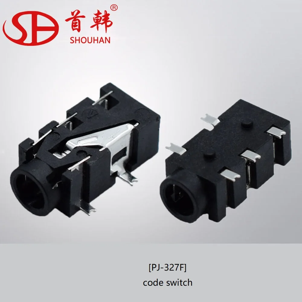 

Headphone socket patch manufacturers supply authentic PJ327F with switch temperature resistant pj-327f switch