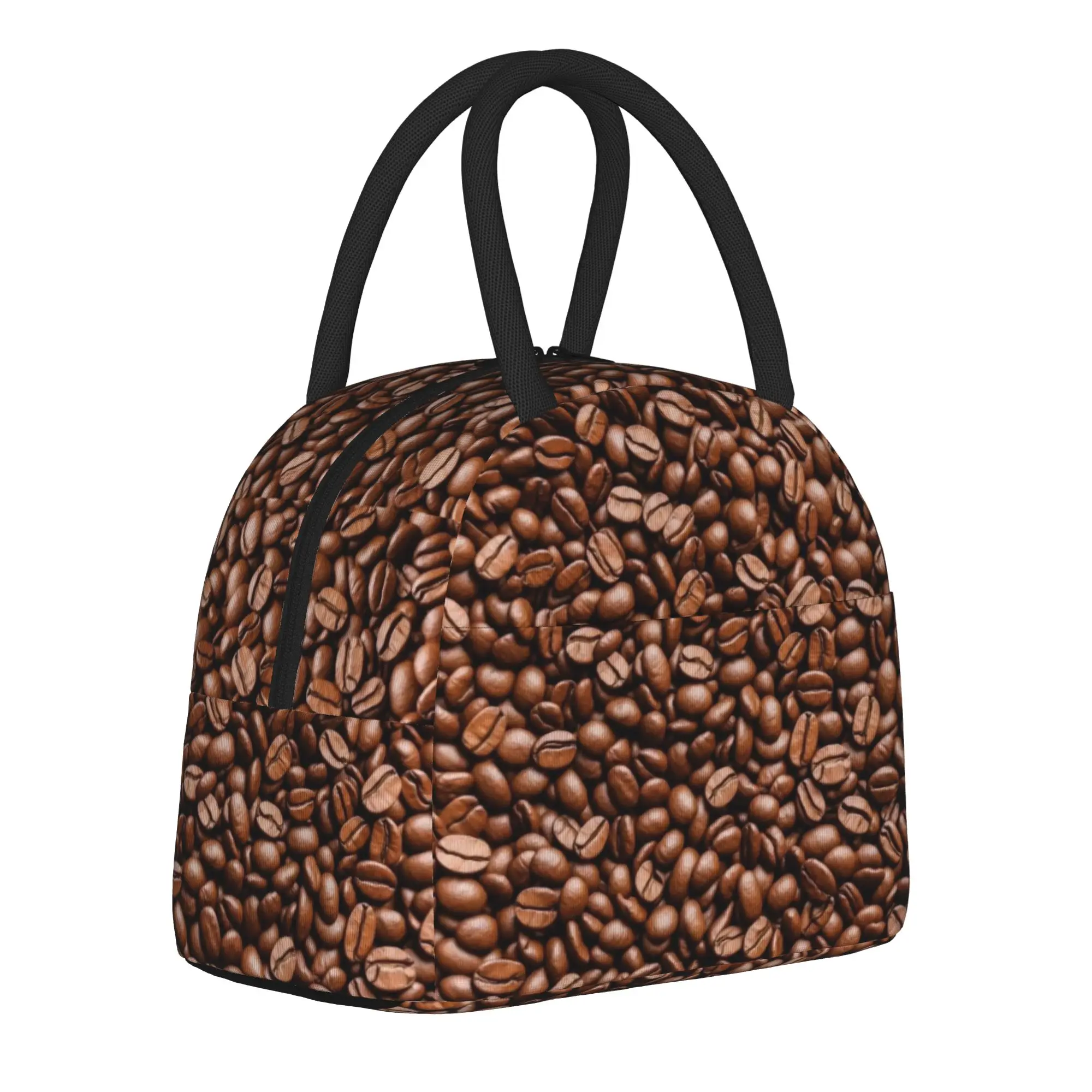 Insulated Lunch Bags Coffee Beans Product  Lunch Food Box Y2K Thermal Cooler Lunch Box For School