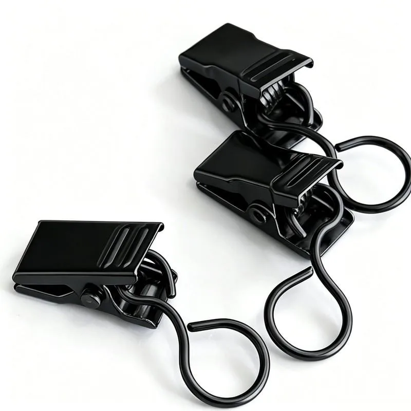 13 pcs Closed Ring Curtain Clips with Rust Resistant Metal, ideal for Photo Postcard Hanging and Bedroom Window Drapery