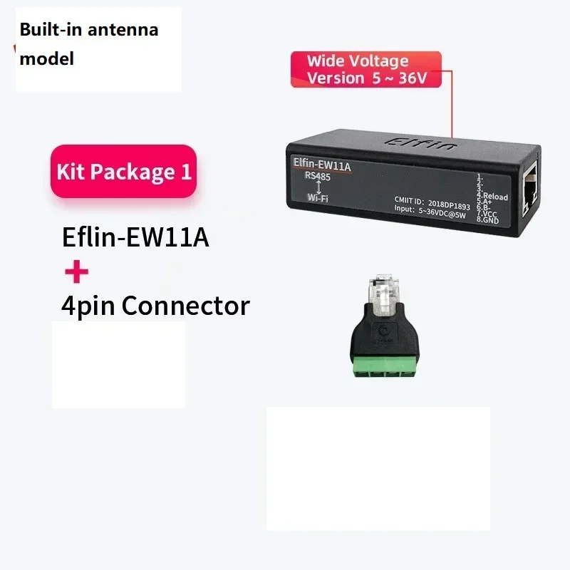 5-36V RS485 to WIFI Serial Server Wireless Networking Devices Modbus TPC IP Function RJ45 Elfin-EW11