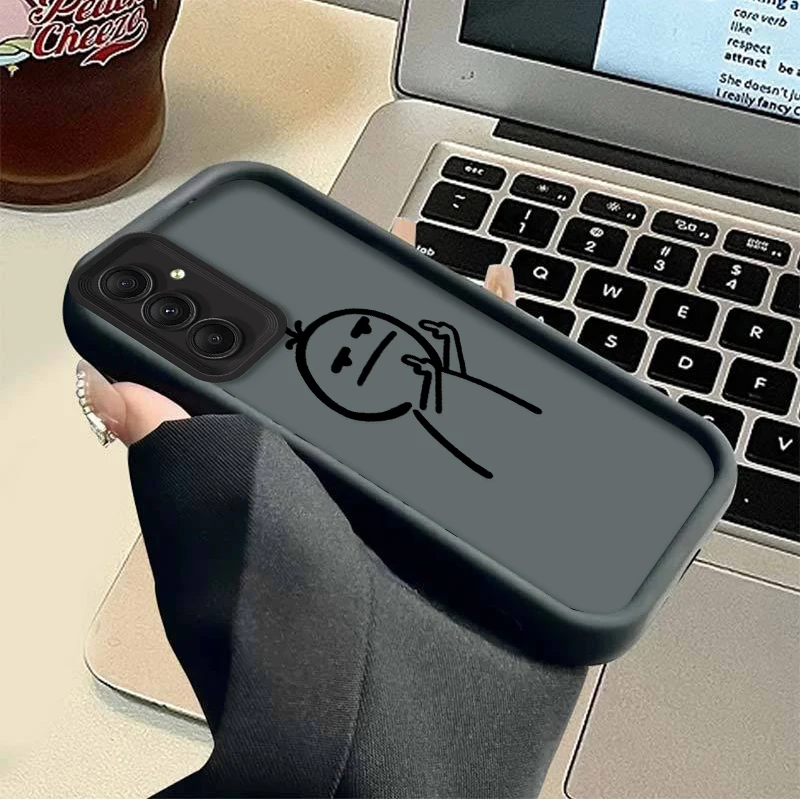 متعة Stickman قضية الهاتف لسامسونج غالاكسي A54 A05 A05S A34 A24 A14 A53 A33 A23 A13 A52 A52S A32 A22 A12 A71 A51 A31 A50 A20 A30