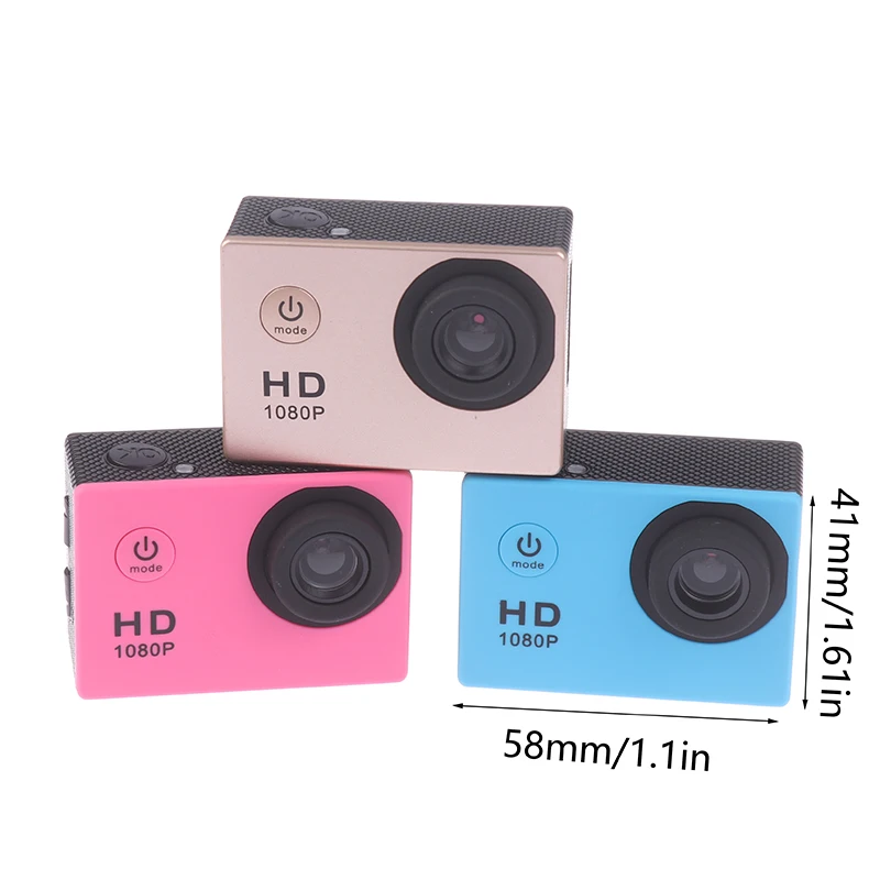 Full HD 1080P Waterproof Camera Mini Portable DV Camcorder Action Camera Video Full Hd For Outdoor Sports Diving Camera