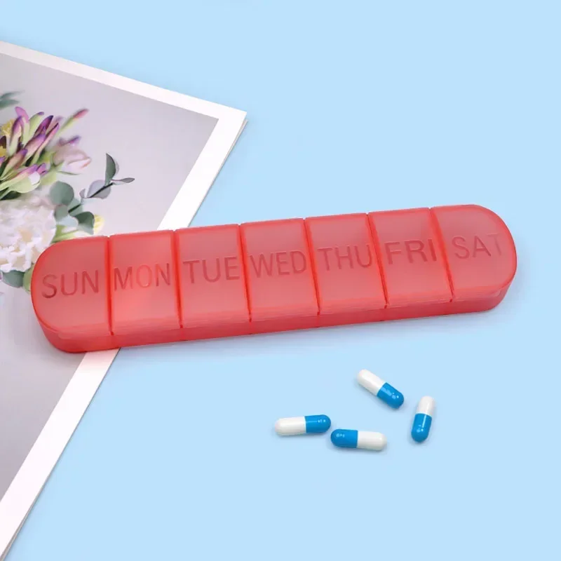 Weekly Portable Travel Pill Cases Box 7 Days Organizer 7 Grids Pills Container Storage Tablets Drug Vitamins Medicine таблетница