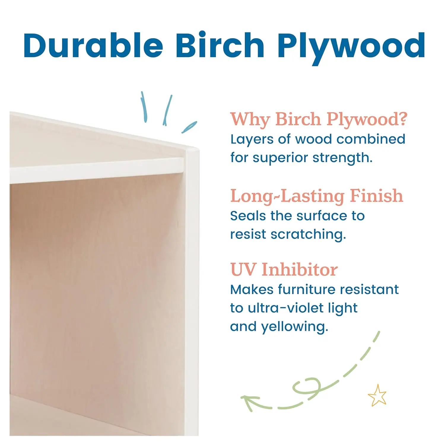 Compartment Mobile Storage Cabinet, 24in, Classroom Furniture, White Wash