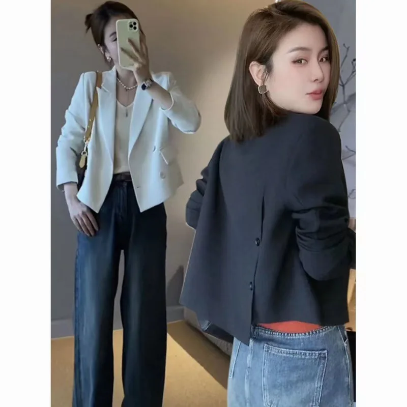 

High end short short suit jacket for women in 2025 autumn stylish high-end casual shoulder padded top