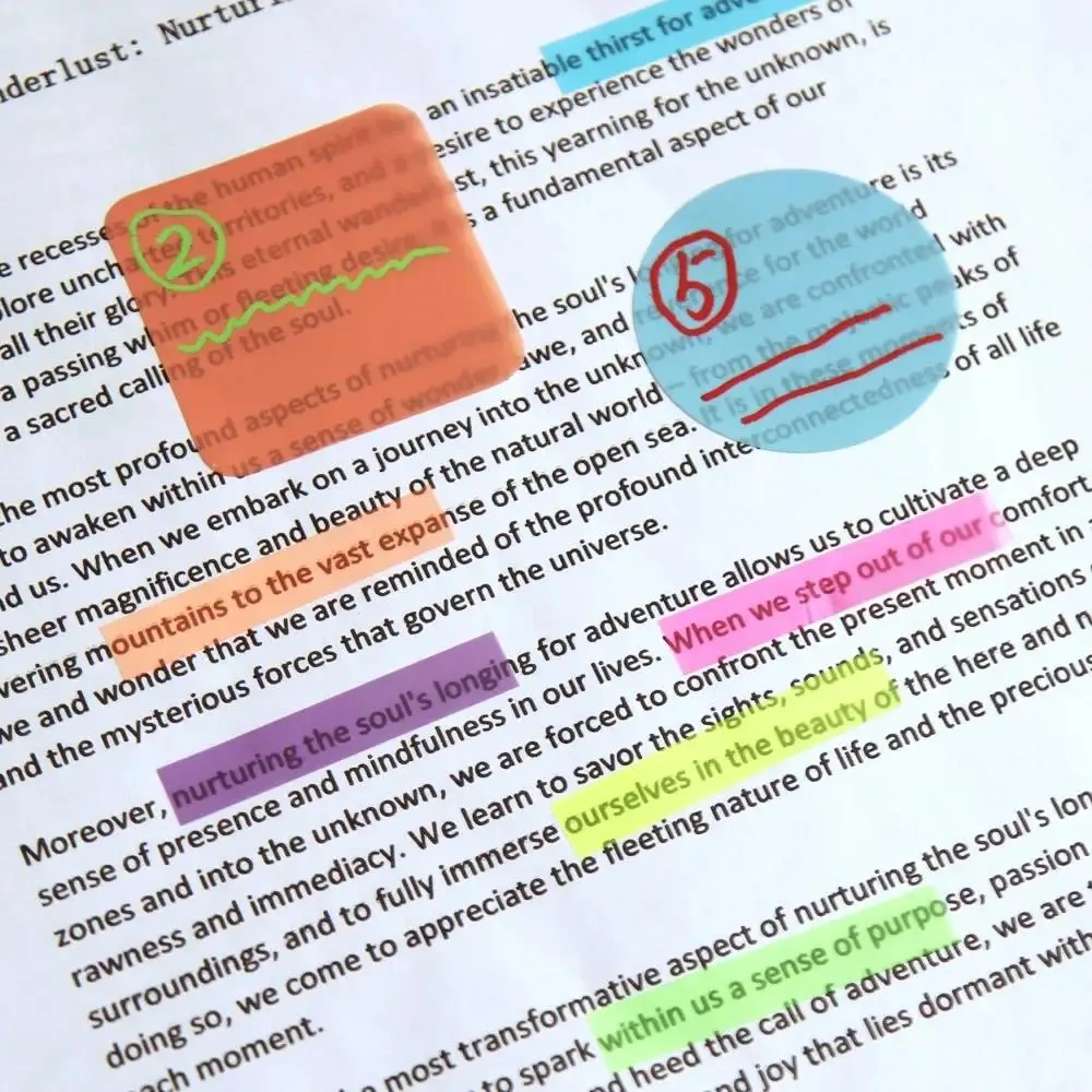 2400 ورقة مؤشر شفاف لوحات مذكرة إبداعية مكتب القرطاسية المدرسية ملصقات ذاتية اللصق نشرها منصات ملاحظة لاصقة