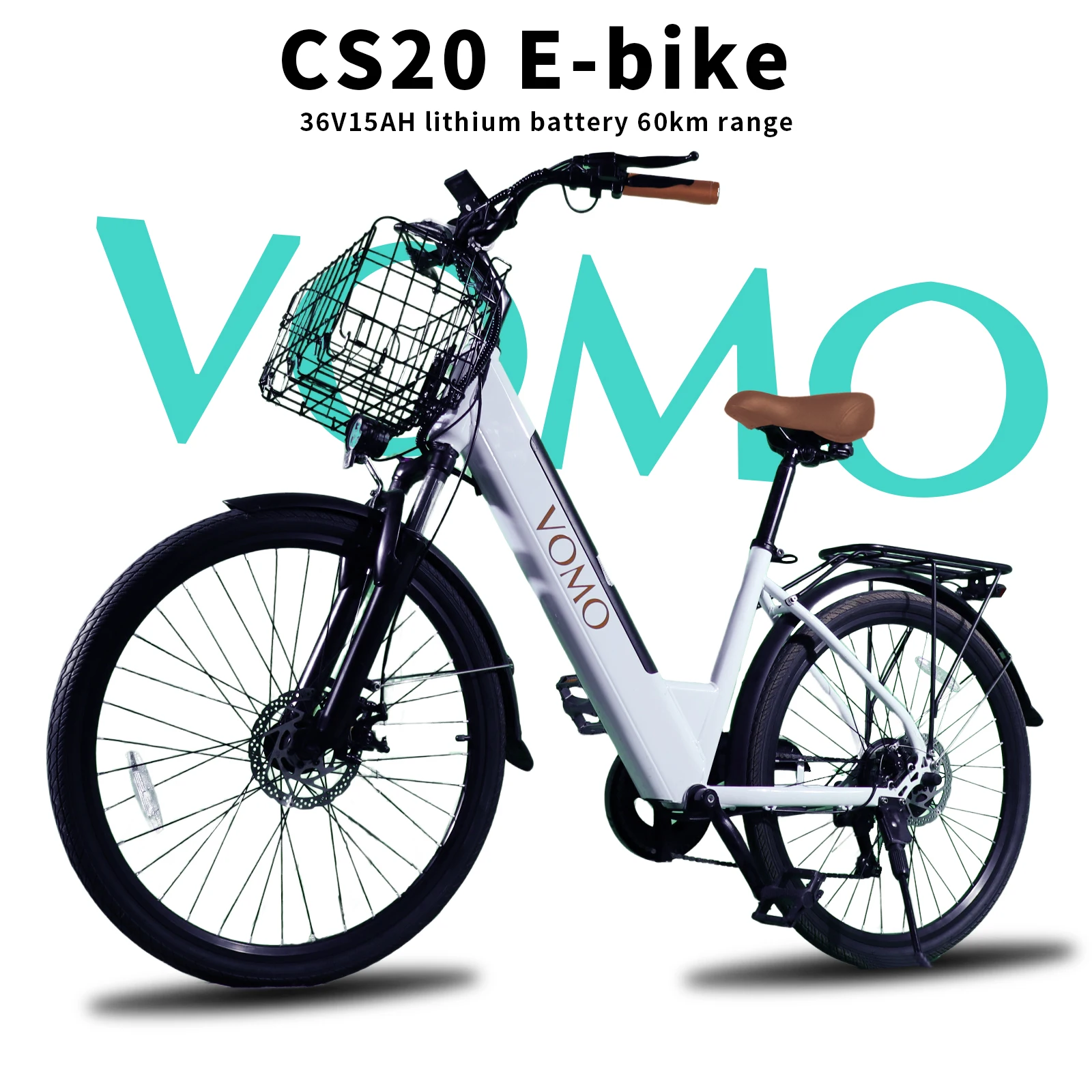 VOMO Ebike 250W borstelloze motor 36V15AH lithiumbatterij Hydraulische rem Elektrische fiets 27,5 inch band 7 versnellingen ​ ​ Elektrische fiets