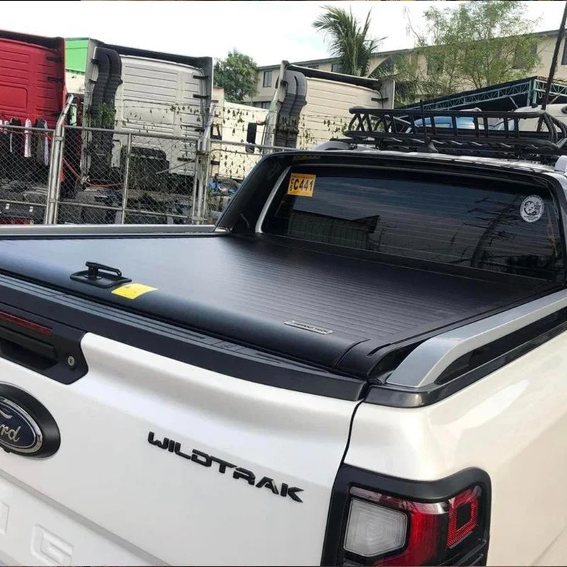 pickup truck bed tonneau cover electric roller shutter lid for ford ranger wildtrak raptor xlt xls T6 T7 T8 T9 2023