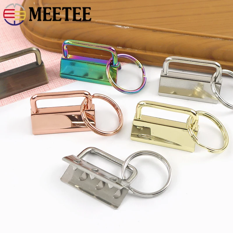 

10/20Pcs 20/25/32mm Metal End Clips Buckles Bag Strap Tail Clip Belt Lock Clasp Keychain Loop Ring Buckle DIY Crafts Accessories