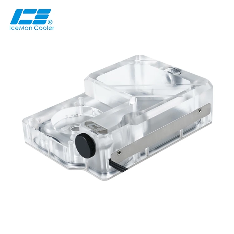 IceManCooler Ncase M1 V6, M1 EVO Profesjonalnie Używany Zbiornik DDC ARGB Transparentny, Obsługa Płyty Głównej AURA, Pojemność 145ML