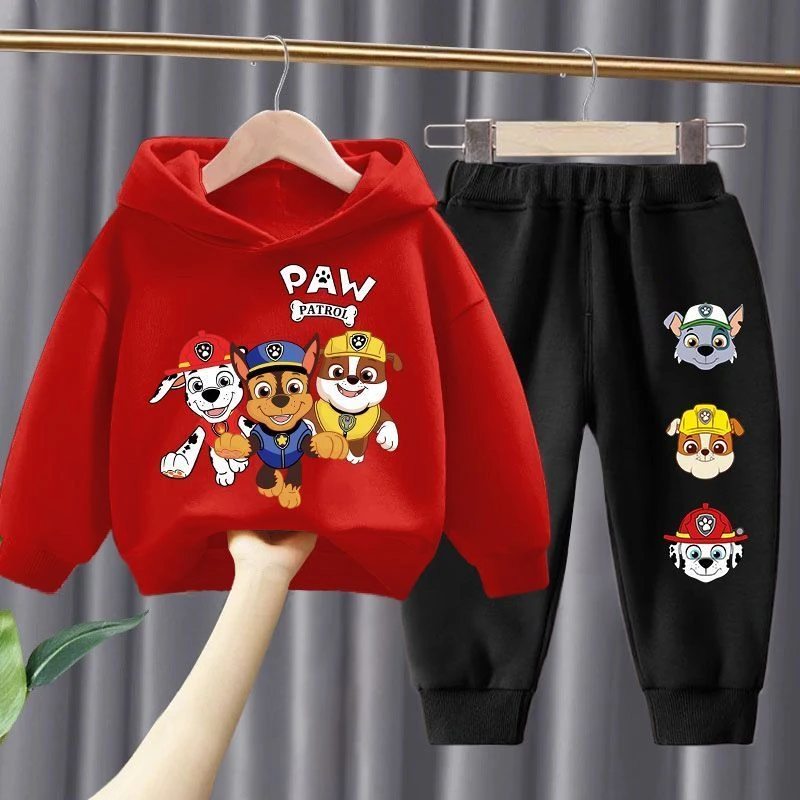 Spring Autumn Children's Clothing Set Boys Thin Sweatshirt and Sweatpant Two Piece Suit PAW Patrol Kids Tracksuit Sweatsuit image 3