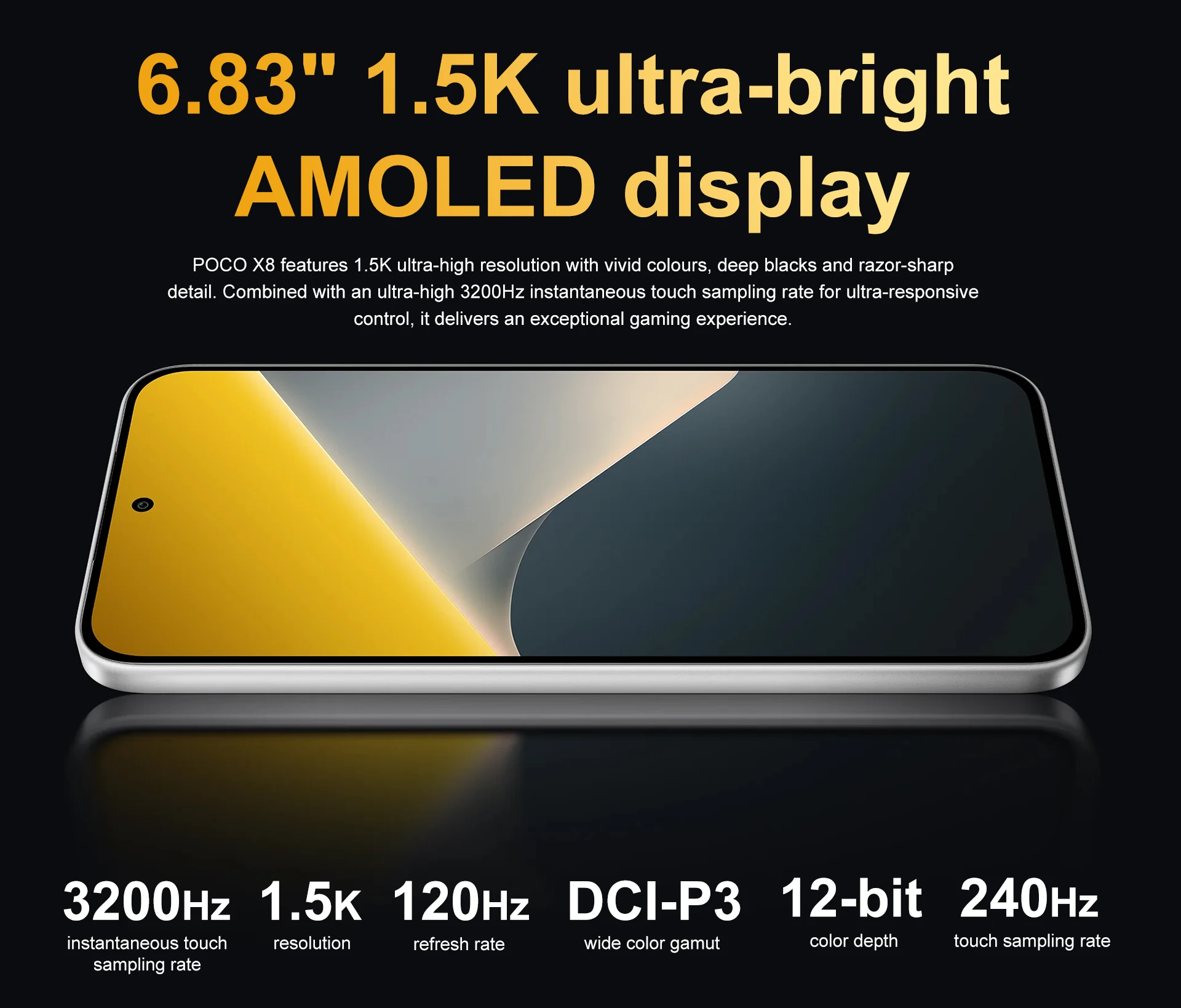 POCO X8 Global Version 5G Smartphone Snapdragon 6s Gen 4 8340mAh Battery 67W 6.83" 1.5K Display 50MP Camera NFC Cellphone