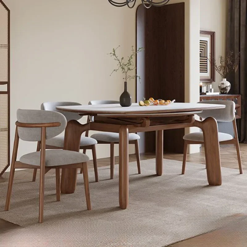 

Современный круглый домашний стол, уникальный деревянный кухонный стол итальянского дизайна, небольшой роскошный компактный столик, мебель для ресторана Tavolo Pranzo